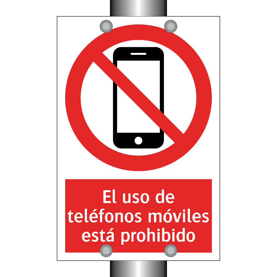El uso de teléfonos móviles está prohibido