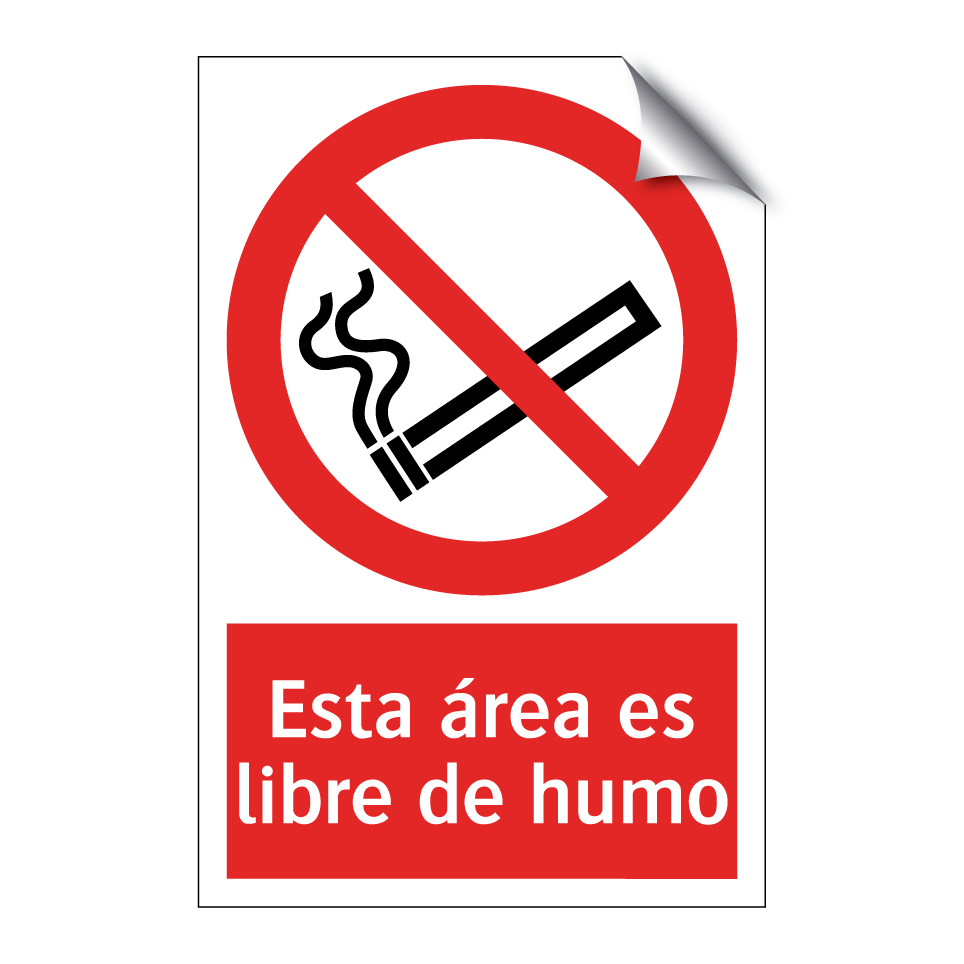 Esta área es libre de humo