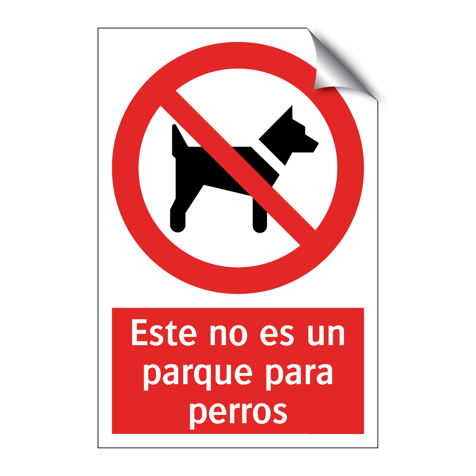 Este no es un parque para perros