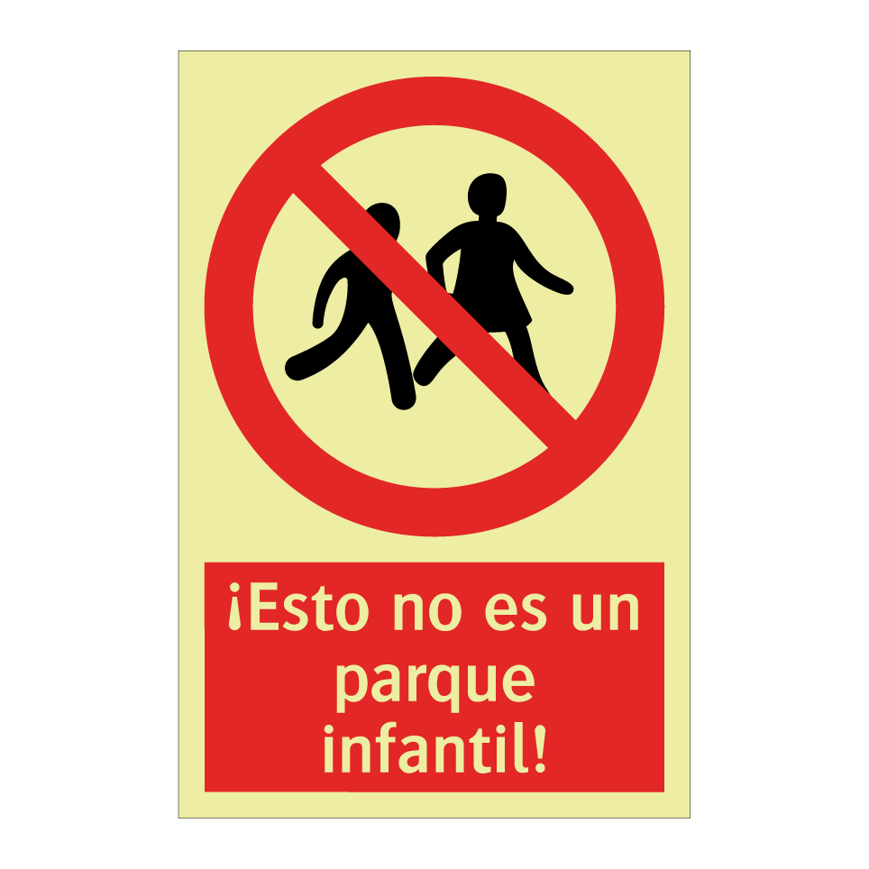 ¡Esto no es un parque infantil!