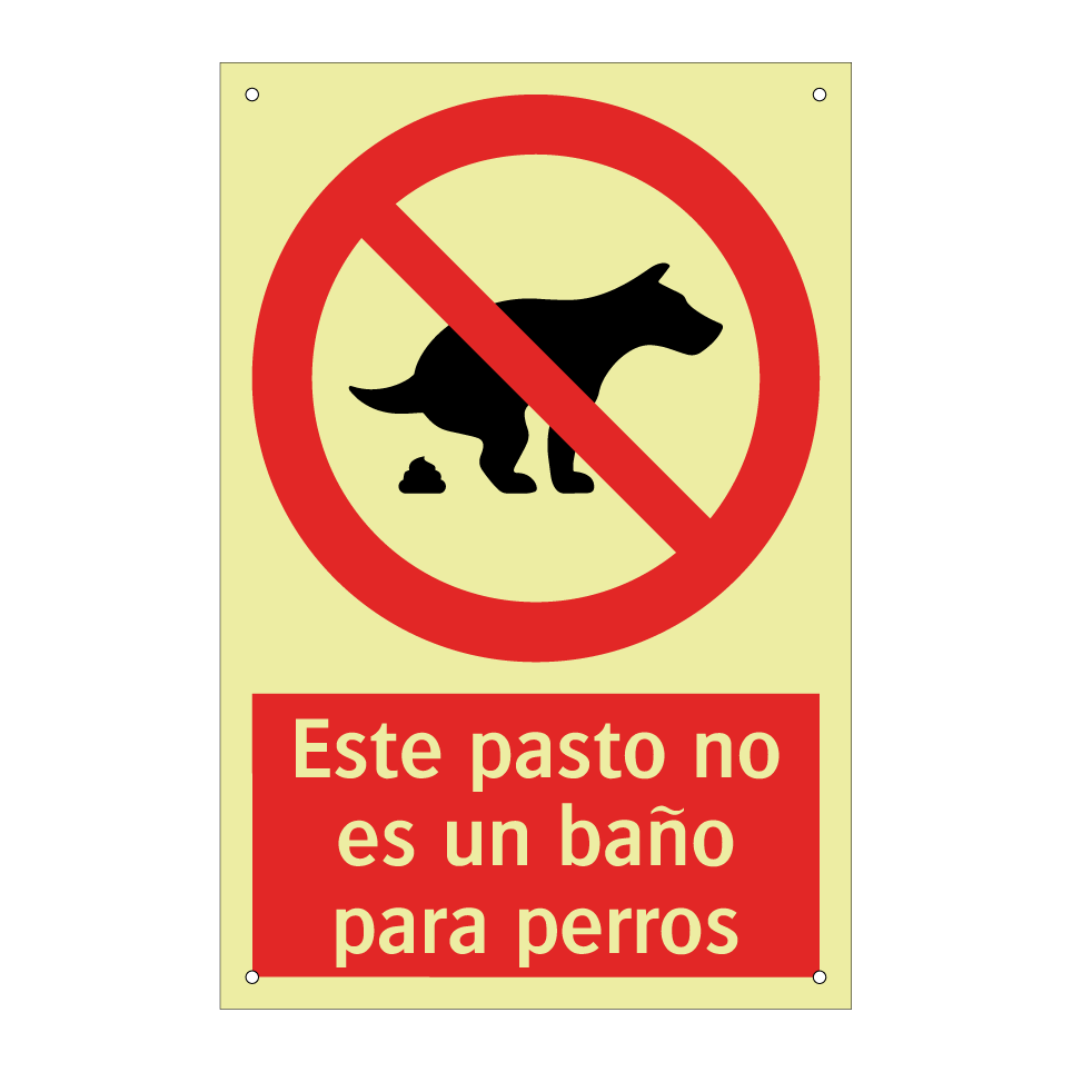 Este pasto no es un baño para perros