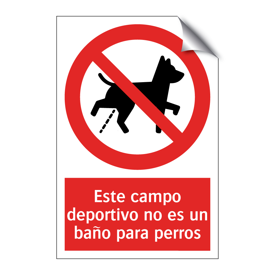 Este campo deportivo no es un baño para perros