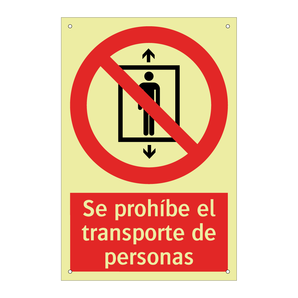 Se prohíbe el transporte de personas