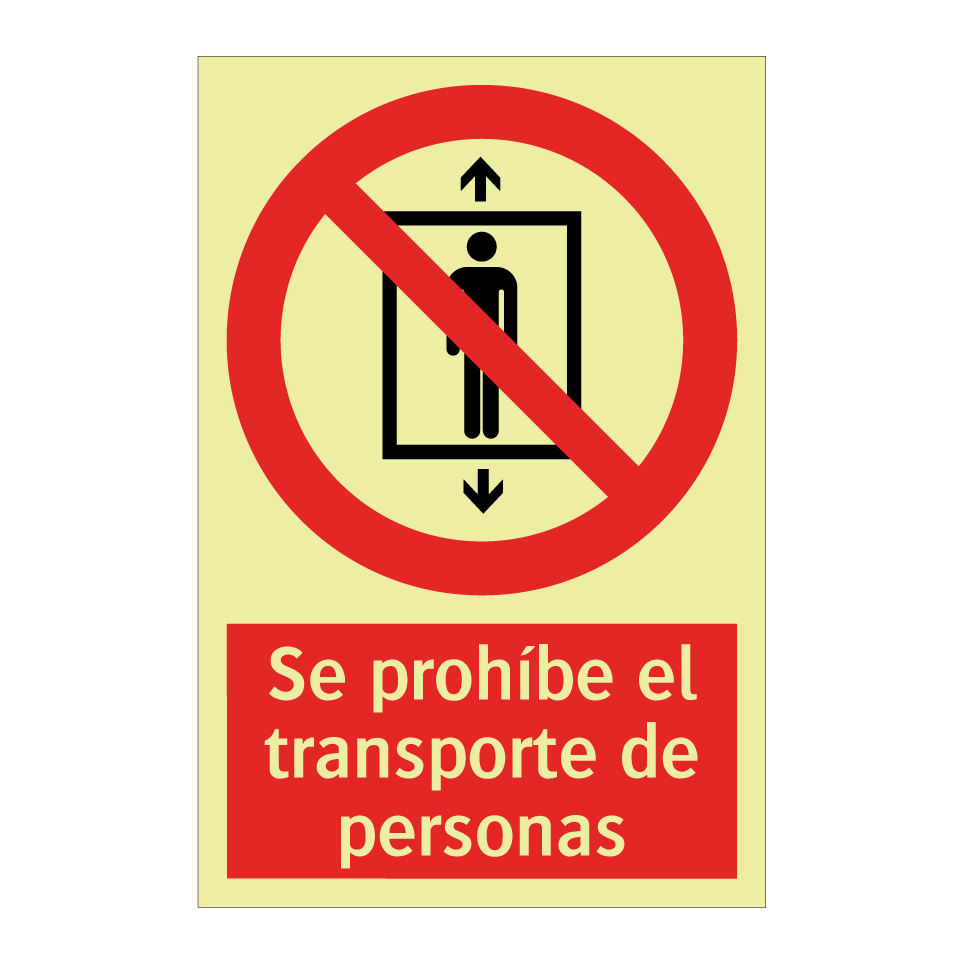 Se prohíbe el transporte de personas