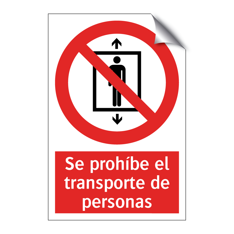 Se prohíbe el transporte de personas