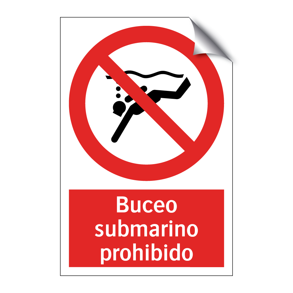 Buceo submarino prohibido