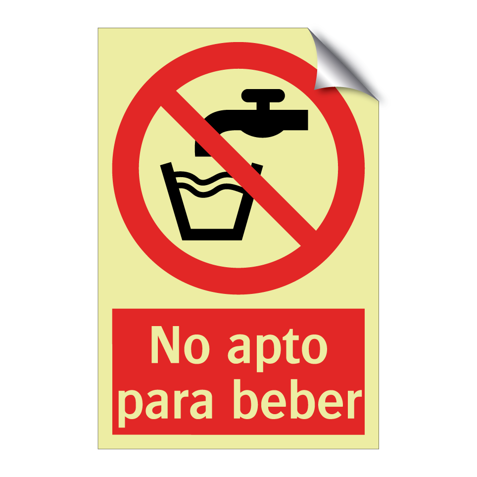 No apto para beber