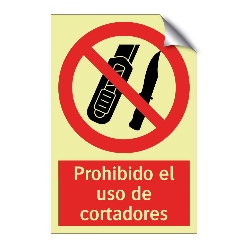 Prohibido el uso de cortadores