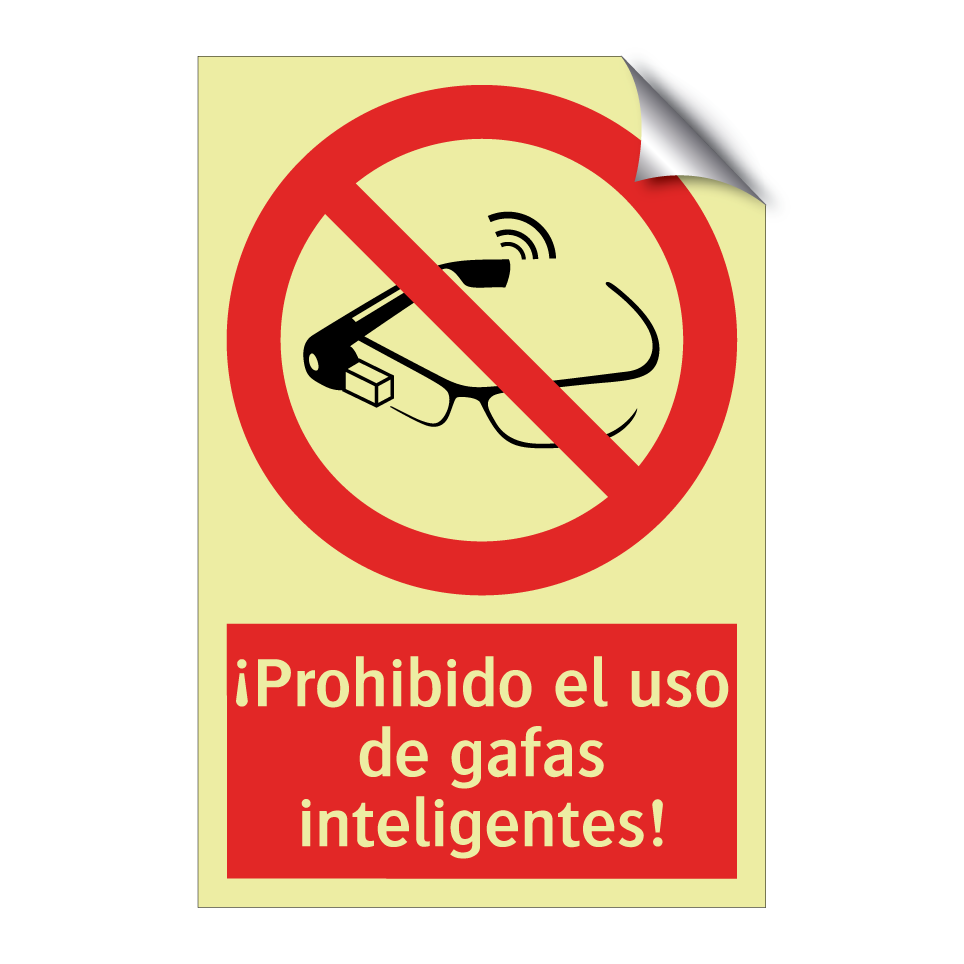 ¡Prohibido el uso de gafas inteligentes!