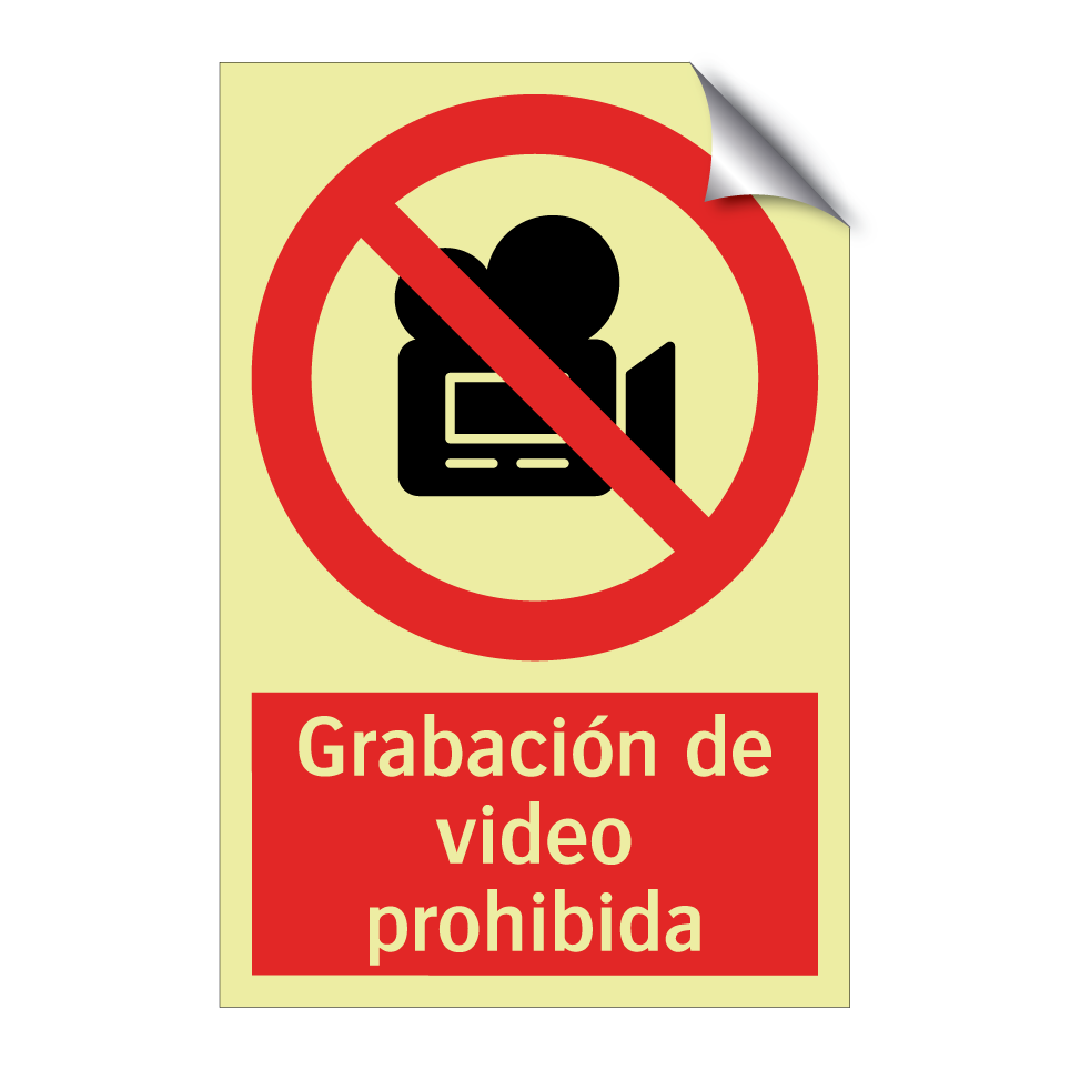 Grabación de video prohibida