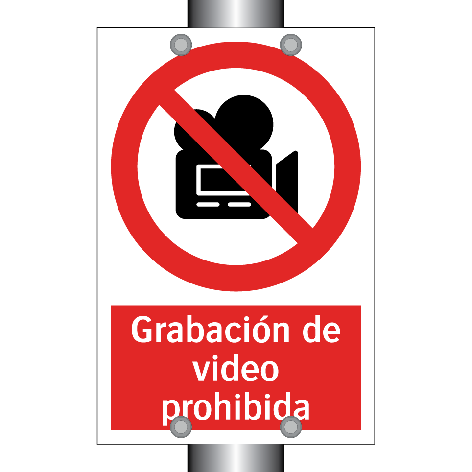Grabación de video prohibida