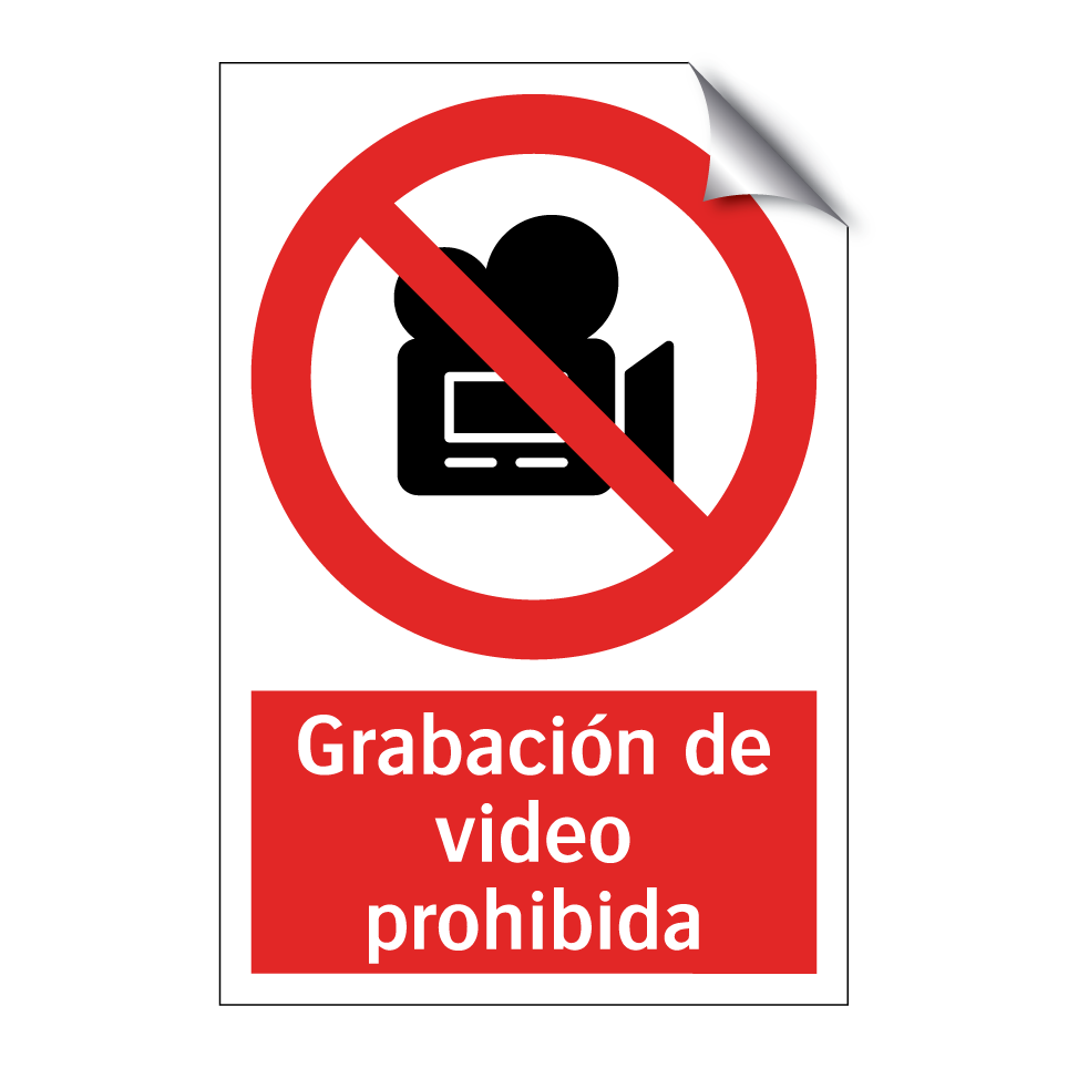 Grabación de video prohibida