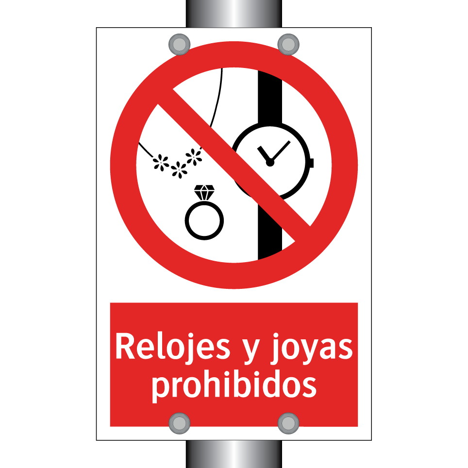 Relojes y joyas prohibidos