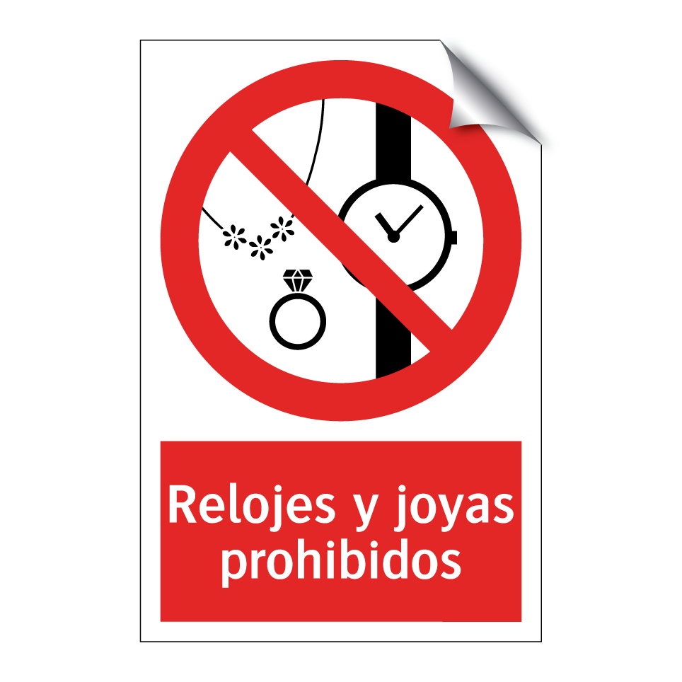 Relojes y joyas prohibidos