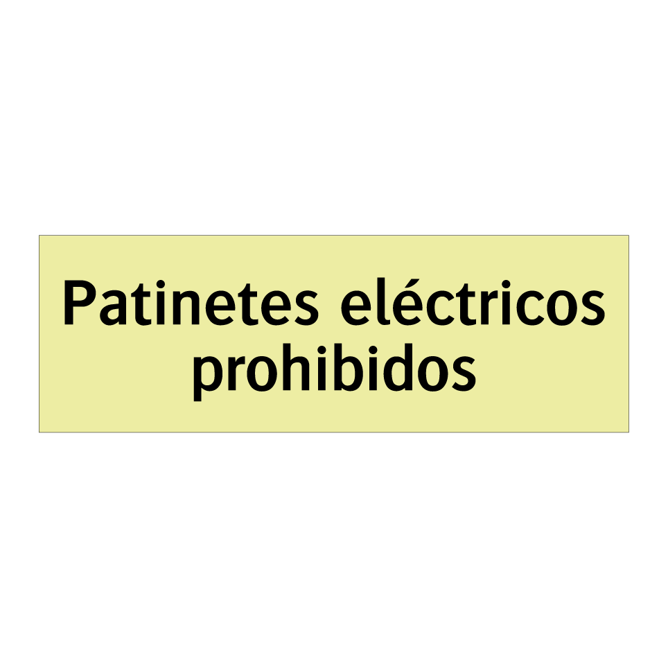 Patinetes eléctricos prohibidos