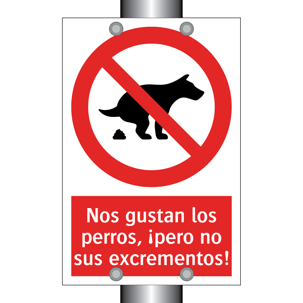 Nos gustan los perros, ¡pero no sus excrementos!