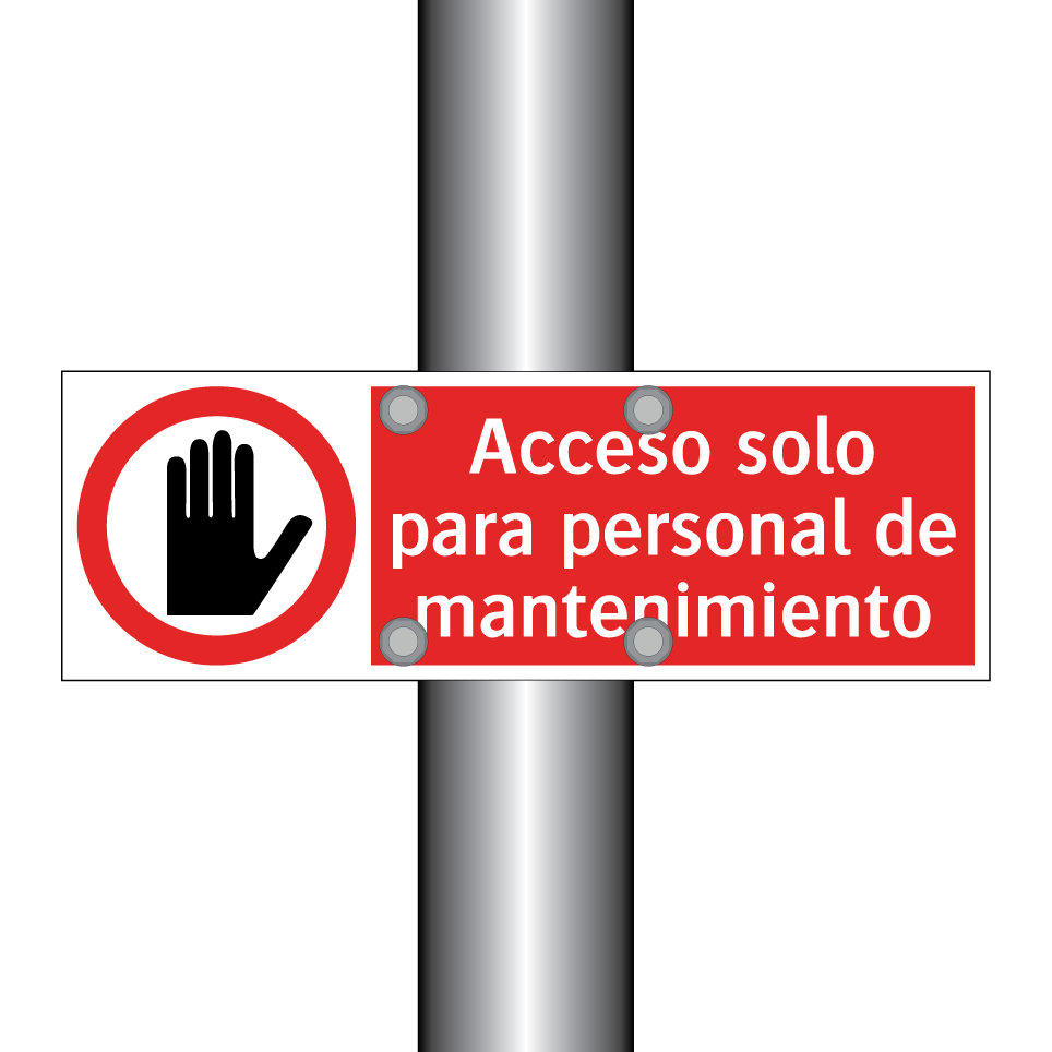 Acceso solo para personal de mantenimiento