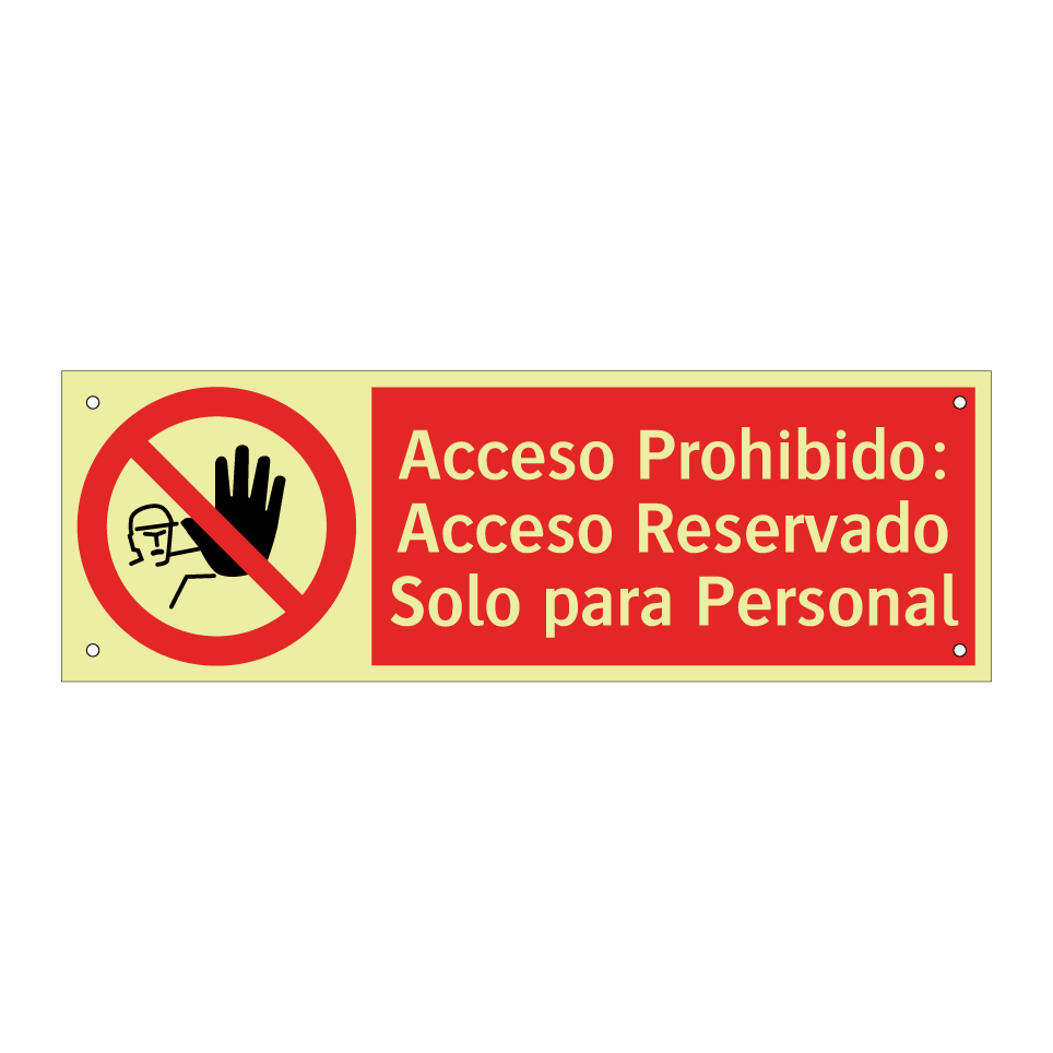 Acceso Prohibido: Acceso Reservado Solo para Personal