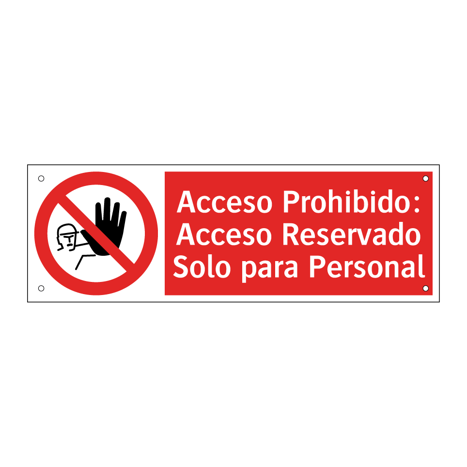 Acceso Prohibido: Acceso Reservado Solo para Personal