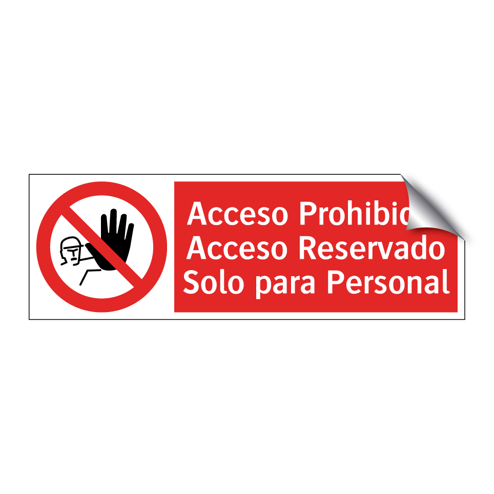 Acceso Prohibido: Acceso Reservado Solo para Personal