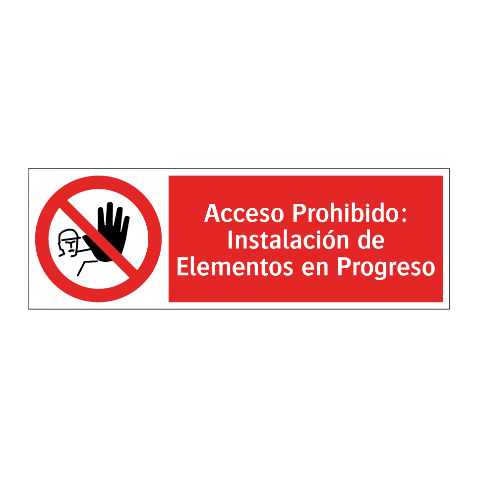 Acceso Prohibido: Instalación de Elementos en Progreso