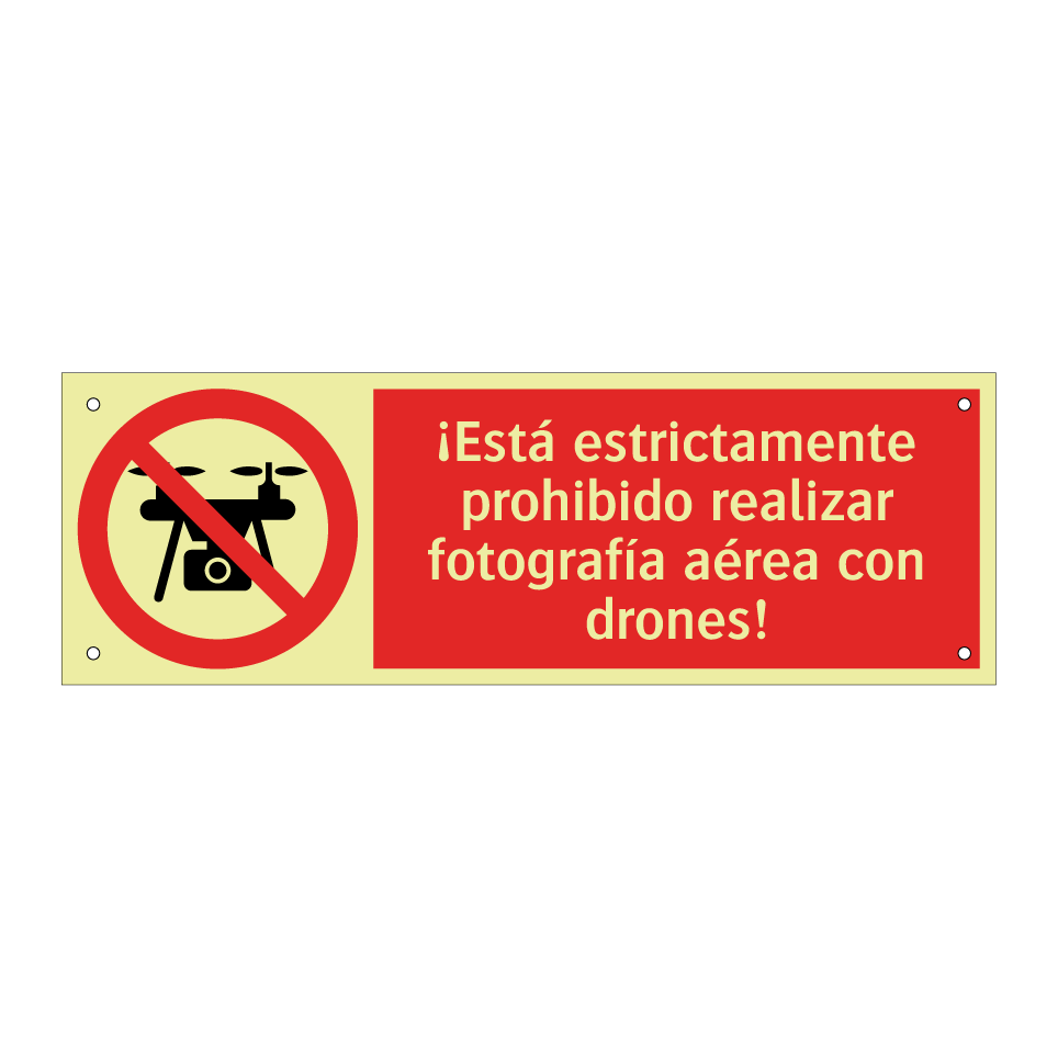 ¡Está estrictamente prohibido realizar fotografía aérea con drones!