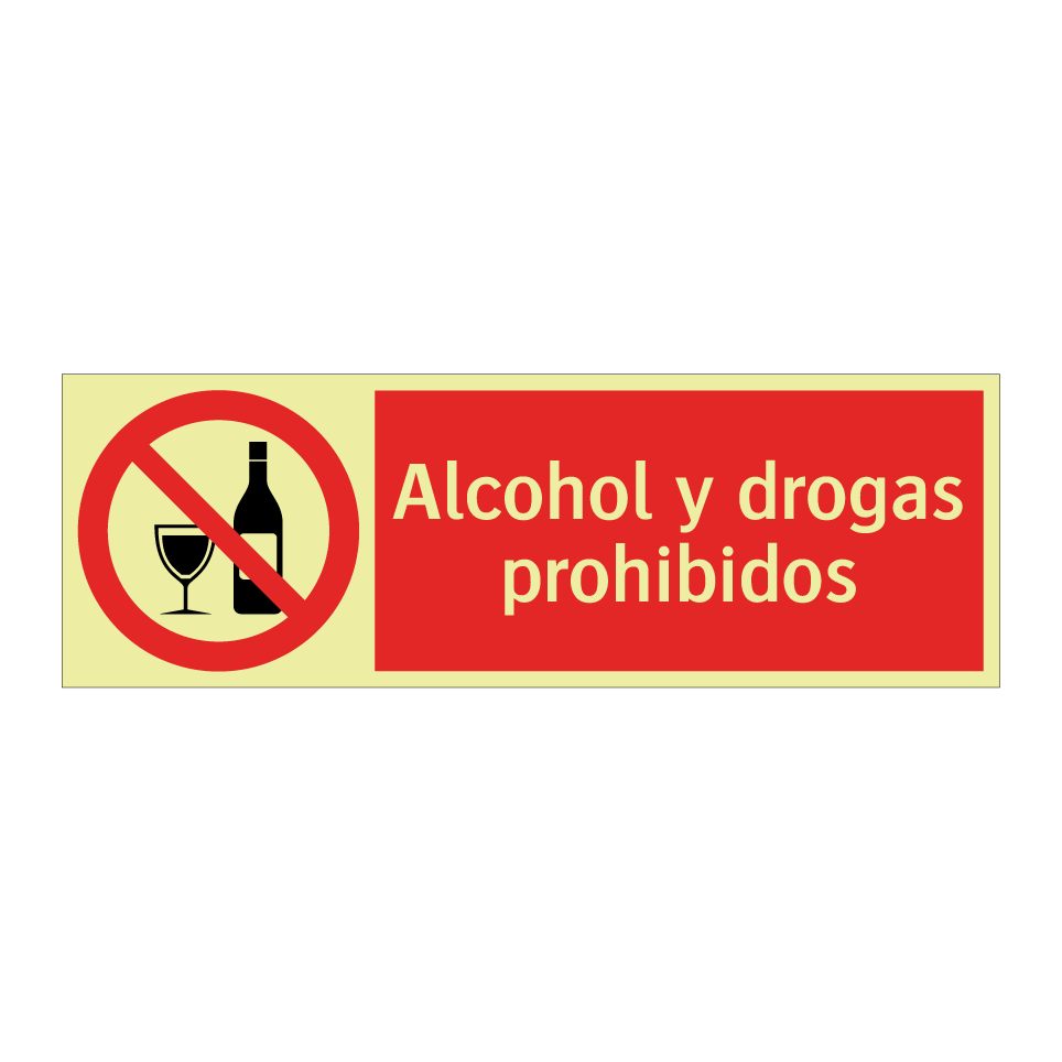 Alcohol y drogas prohibidos