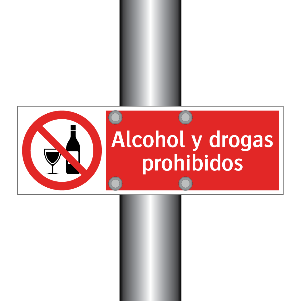 Alcohol y drogas prohibidos