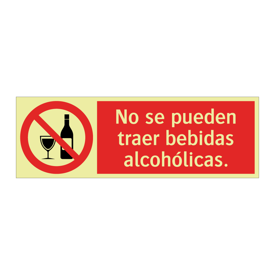 No se pueden traer bebidas alcohólicas.