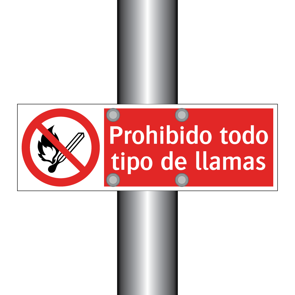 Prohibido todo tipo de llamas