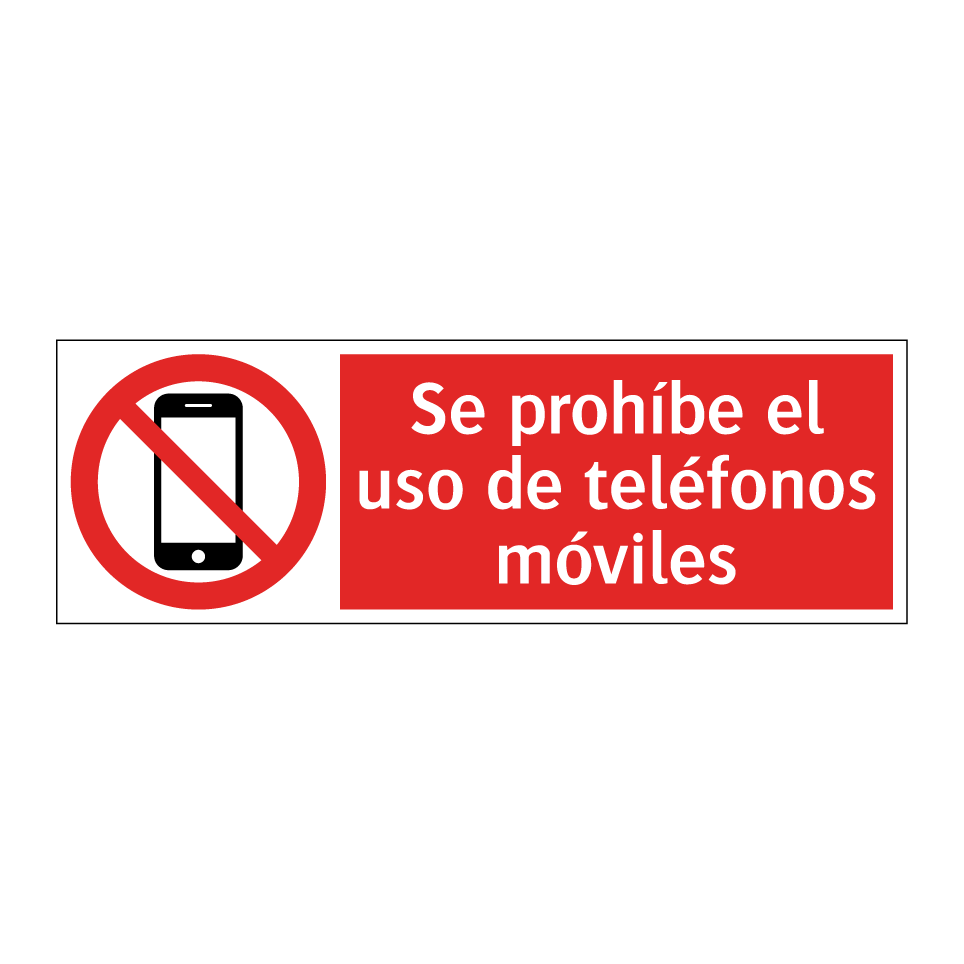 Se prohíbe el uso de teléfonos móviles