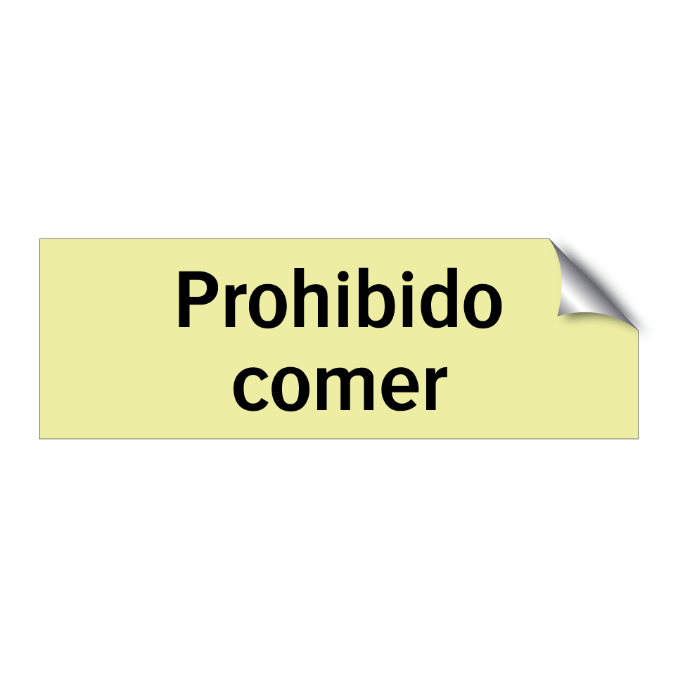 Prohibido comer