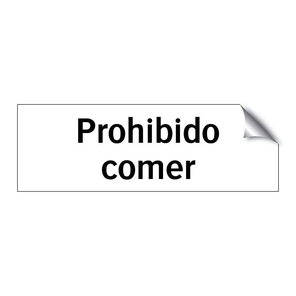 Prohibido comer