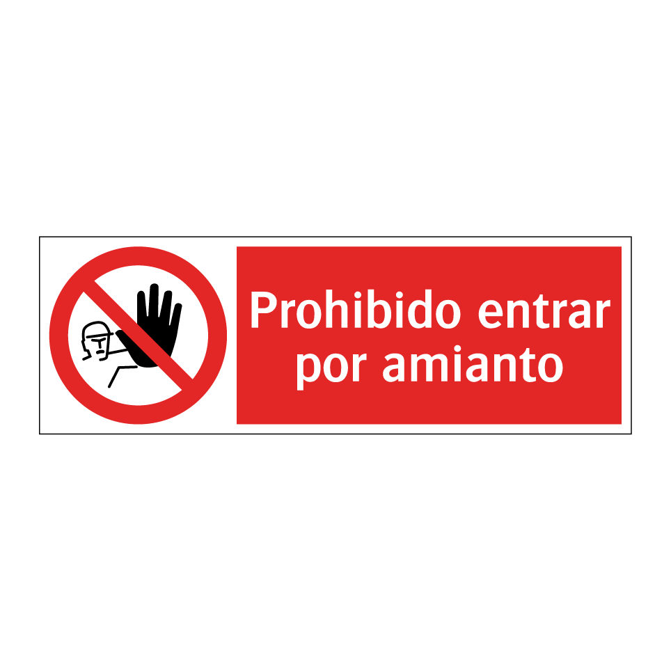 Prohibido entrar por amianto
