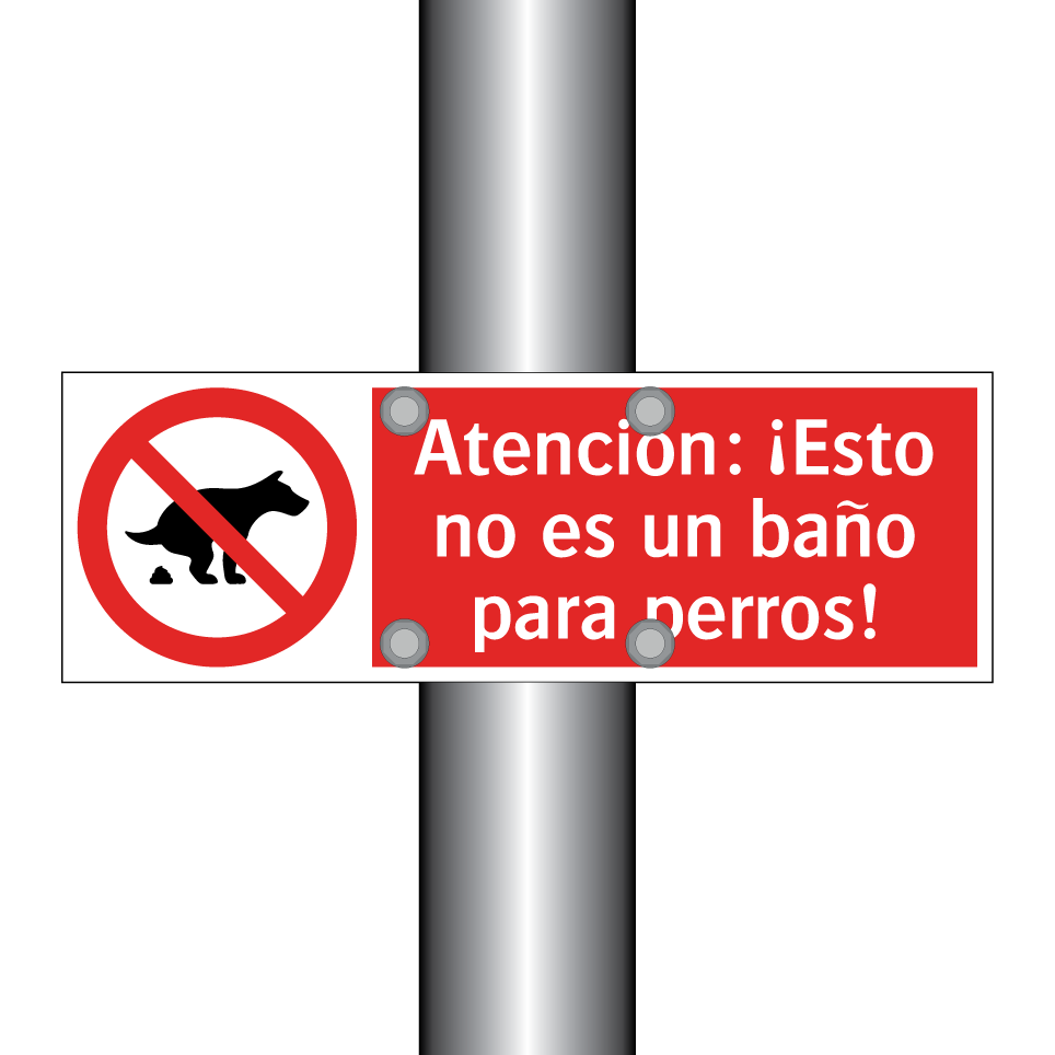 Atención: ¡Esto no es un baño para perros!