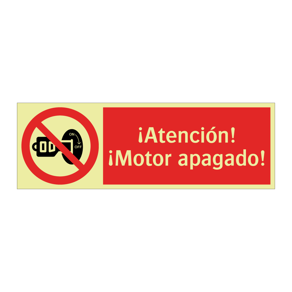 ¡Atención! ¡Motor apagado!