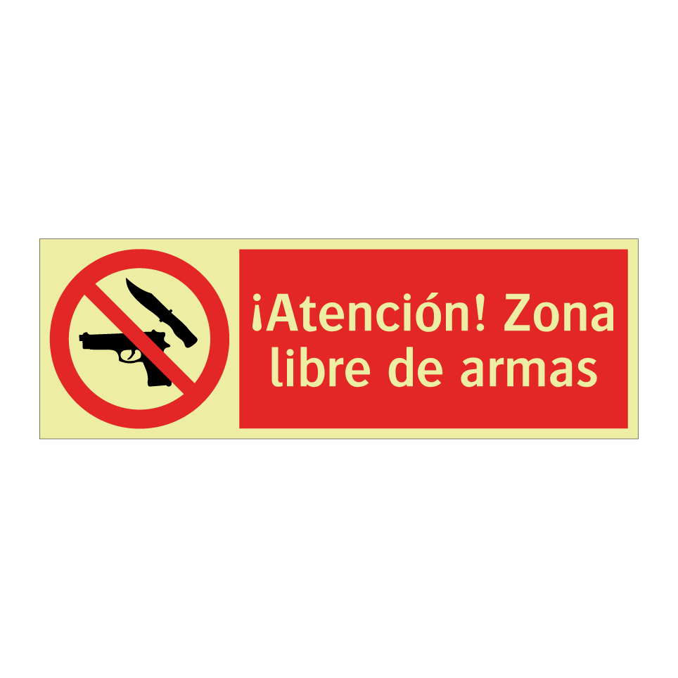 ¡Atención! Zona libre de armas