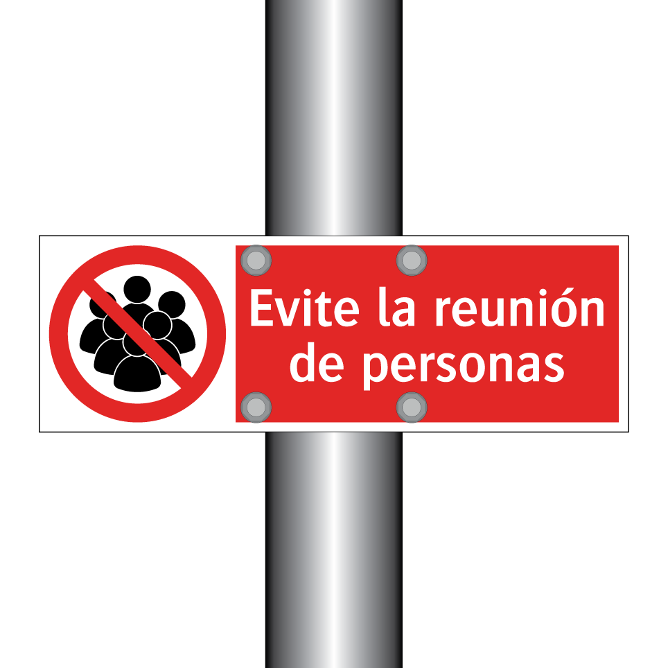 Evite la reunión de personas