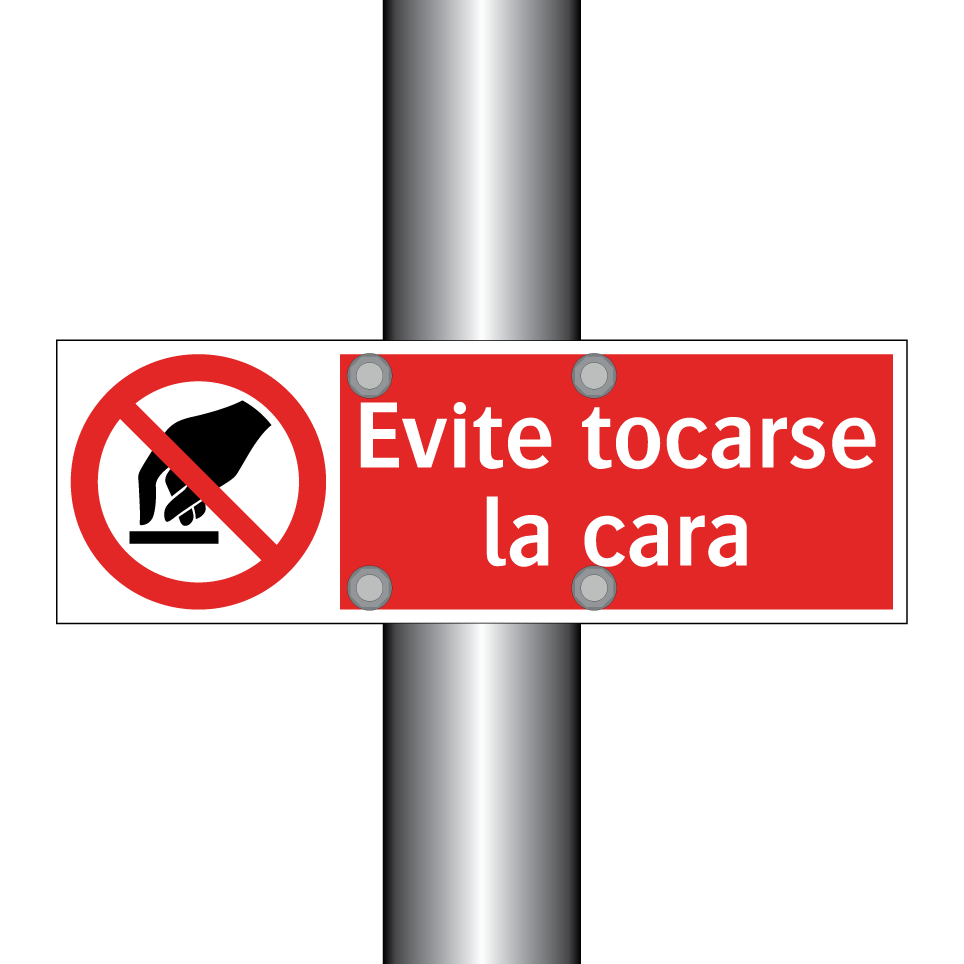Evite tocarse la cara