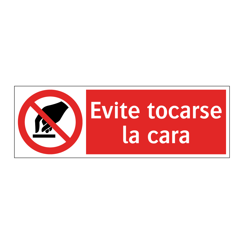 Evite tocarse la cara
