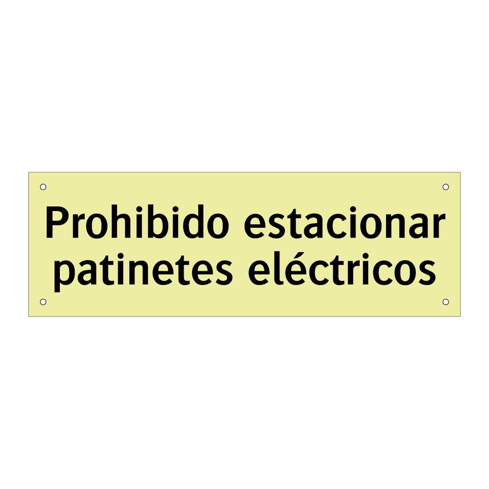 Prohibido estacionar patinetes eléctricos