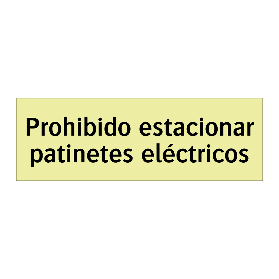 Prohibido estacionar patinetes eléctricos