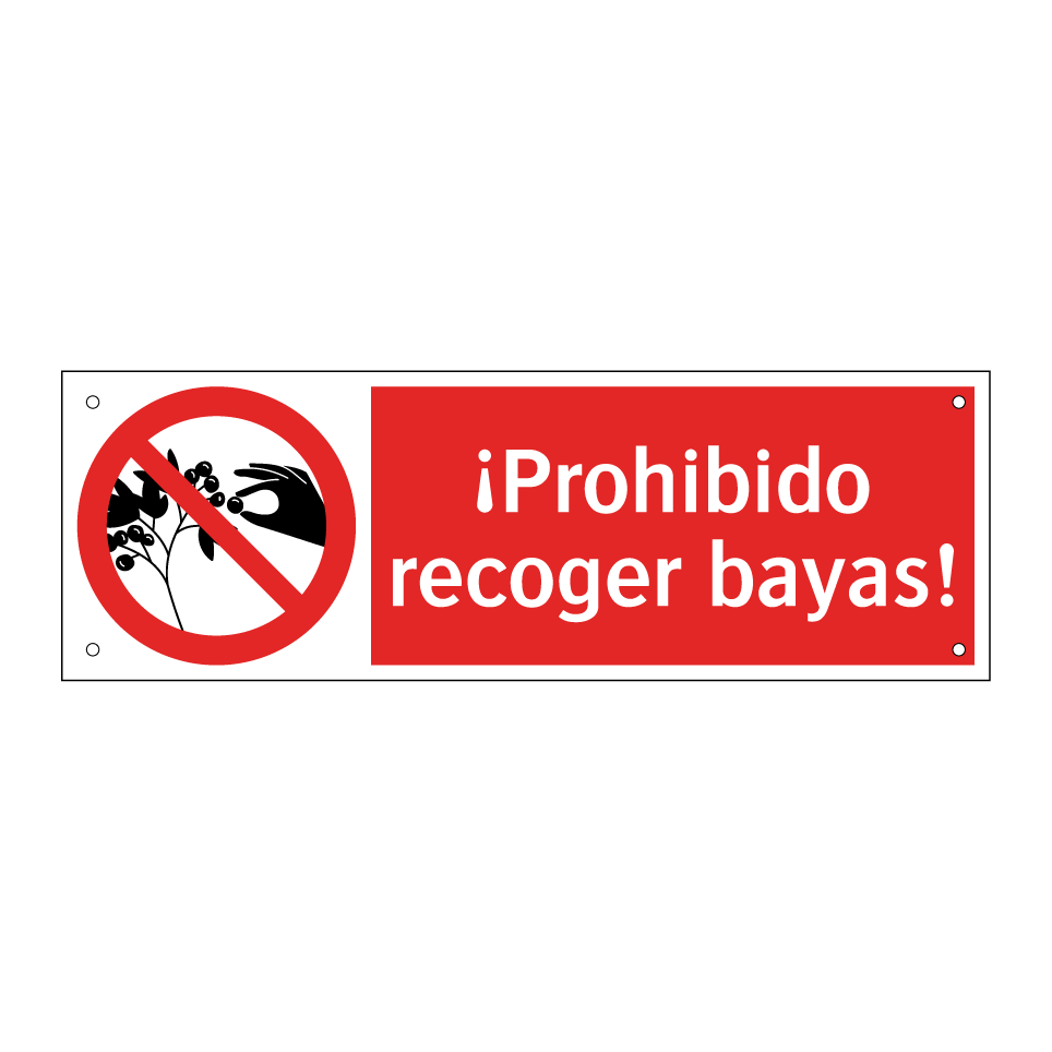 ¡Prohibido recoger bayas!