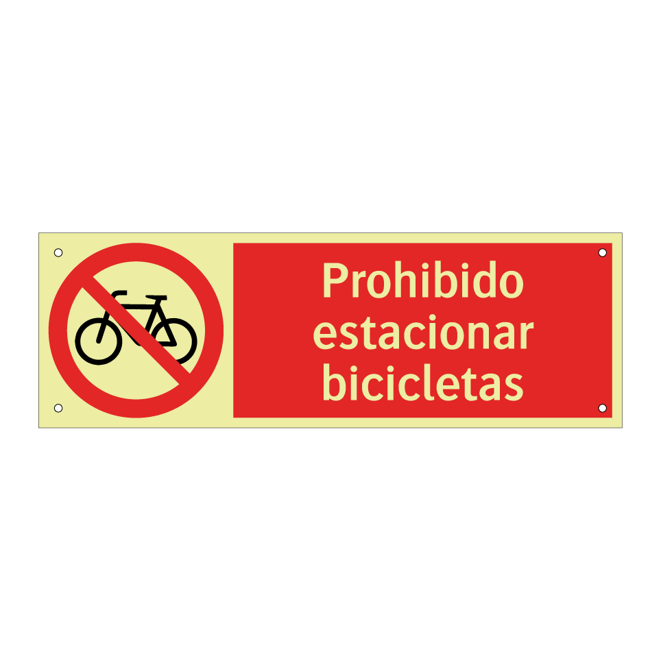 Prohibido estacionar bicicletas