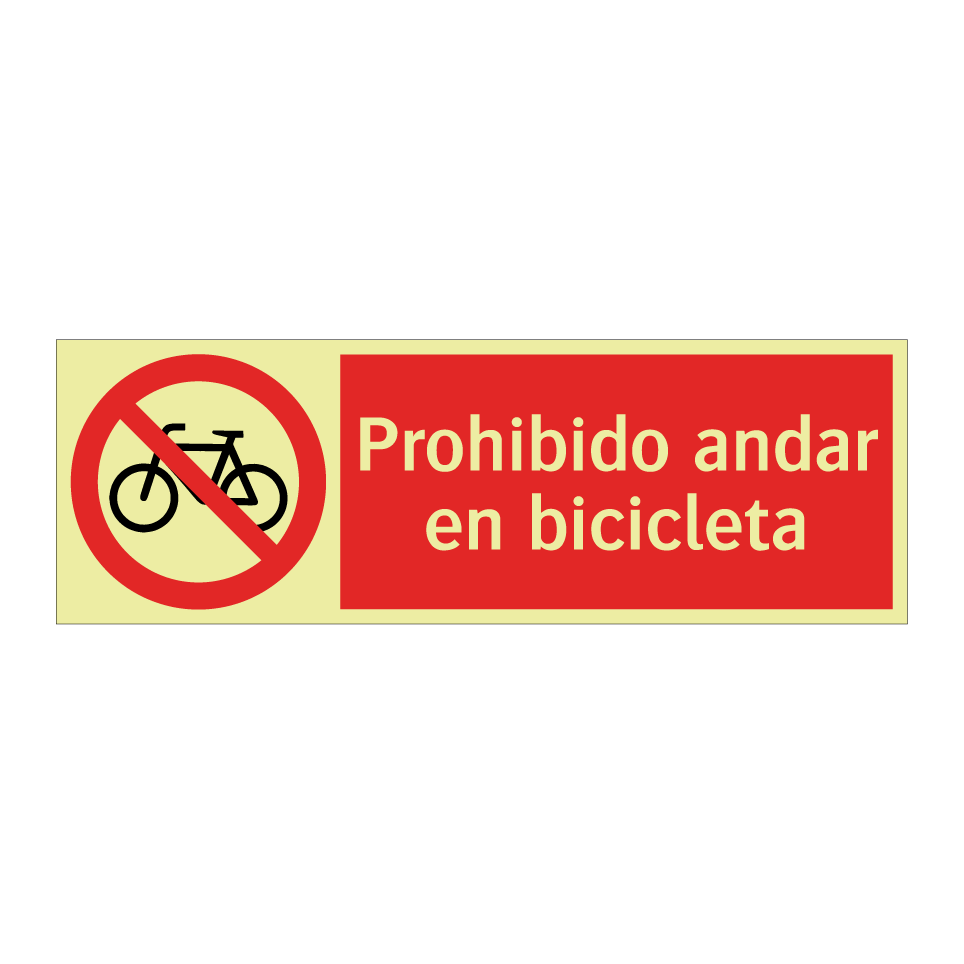 Prohibido andar en bicicleta