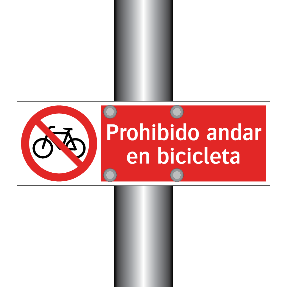 Prohibido andar en bicicleta