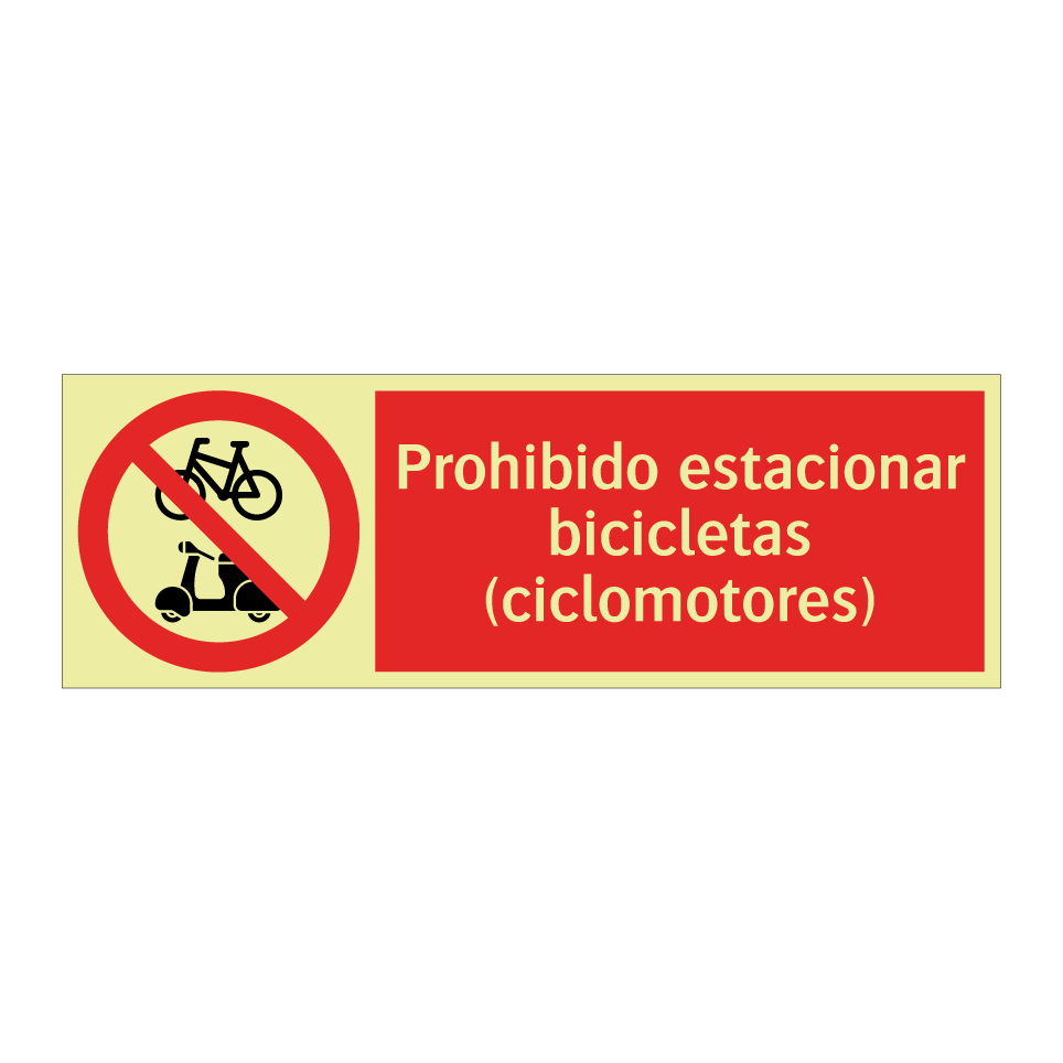 Prohibido estacionar bicicletas (ciclomotores)