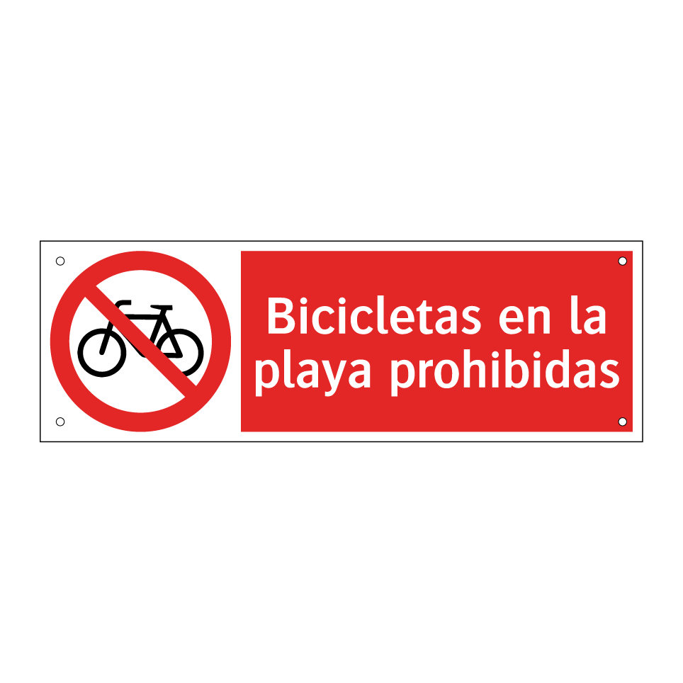 Bicicletas en la playa prohibidas