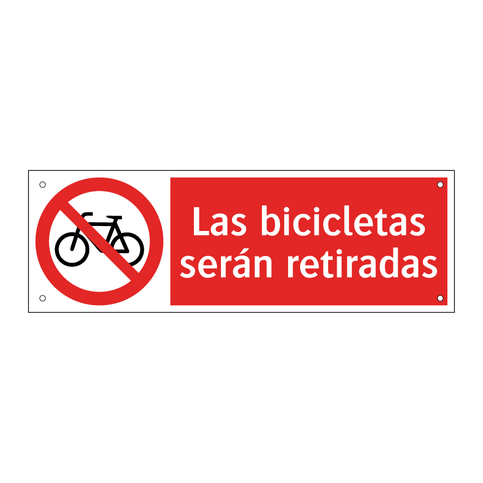 Las bicicletas serán retiradas