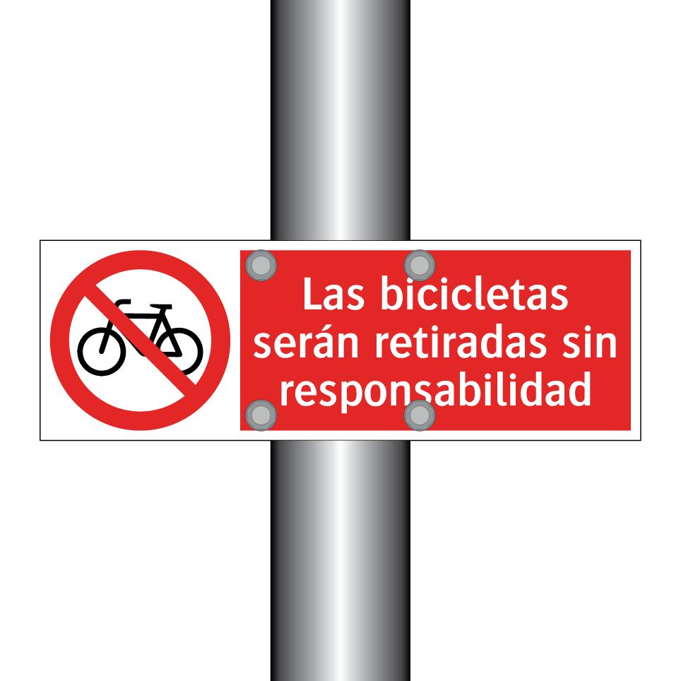 Las bicicletas serán retiradas sin responsabilidad